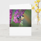Biene, Karte (Gelbe Blume)