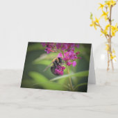Biene, Karte (Gelbe Blume)