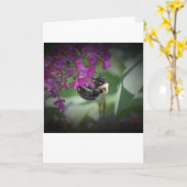 Biene, Karte (Gelbe Blume)