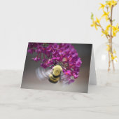 Biene, Karte (Gelbe Blume)