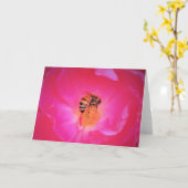Biene, Karte (Gelbe Blume)
