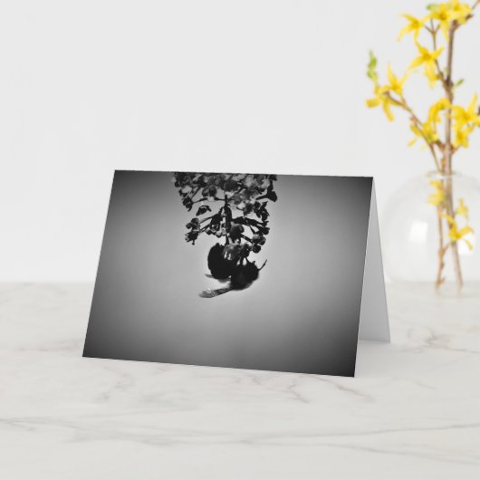 Biene, Karte (Gelbe Blume)