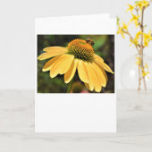 Biene, Karte (Gelbe Blume)