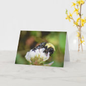 Biene, Karte (Gelbe Blume)