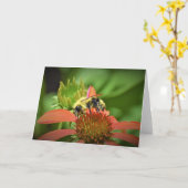 Biene, Karte (Gelbe Blume)