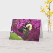 Biene, Karte (Gelbe Blume)