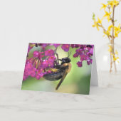 Biene, Karte (Gelbe Blume)