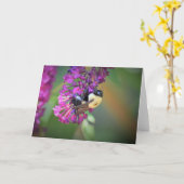 Biene, Karte (Gelbe Blume)