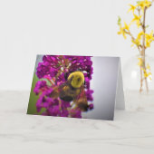 Biene, Karte (Gelbe Blume)