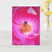 Biene, Karte (Gelbe Blume)