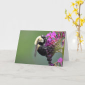 Biene, Karte (Gelbe Blume)