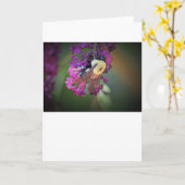 Biene, Karte (Gelbe Blume)