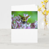 Biene, Karte (Gelbe Blume)