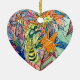 Biene Keramik Ornament