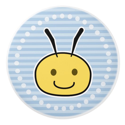 Biene Keramikknauf (Vorderseite)