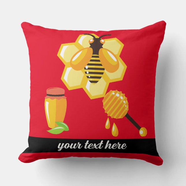 Biene Kissen (Vorderseite)