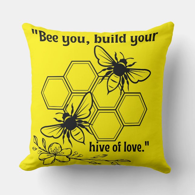 Biene Kissen (Vorderseite)