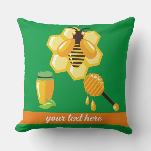 Biene Kissen (Vorderseite)