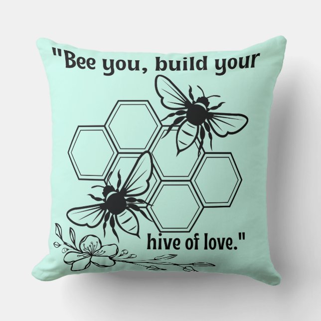 Biene Kissen (Vorderseite)