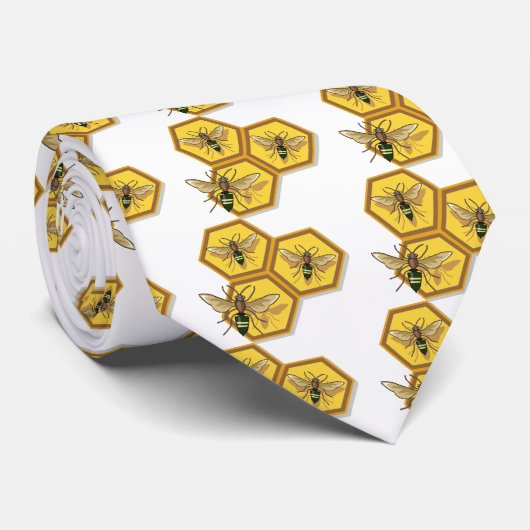 Biene Krawatte (Gerollt)