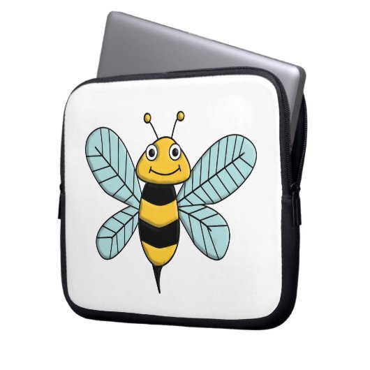 Biene Laptopschutzhülle (Vorderseite Links)