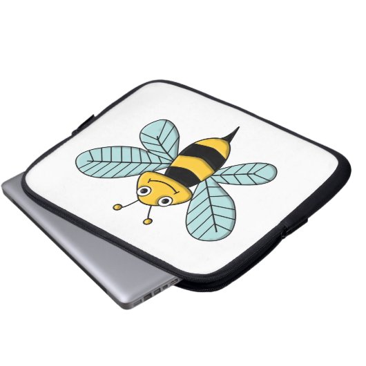 Biene Laptopschutzhülle (Vorne Knopf)