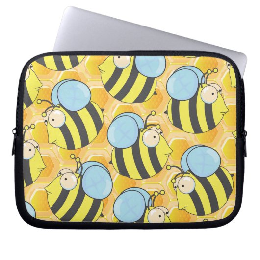 Biene Laptopschutzhülle (Vorderseite)