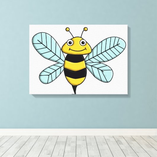 Biene Leinwanddruck (Insitu (Holzboden))