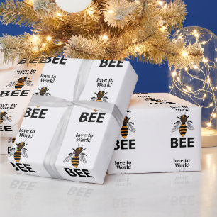 Biene Liebe zu arbeiten Geschenkpapier