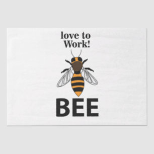 Biene Liebe zu arbeiten Seidenpapier