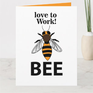 Biene Liebe zur Arbeit Biene Karte