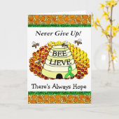 Biene-Lieve BVT Lyme-Borreliose-Bewusstseins-Karte Karte (Gelbe Blume)