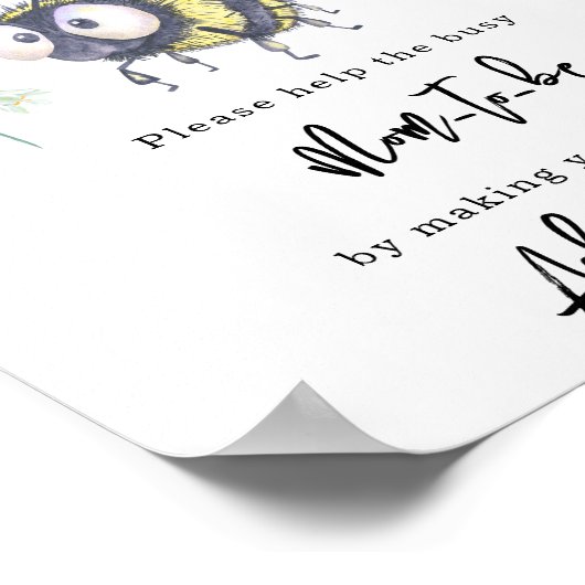 Biene - Mama des Empfängers Poster (Ecke)