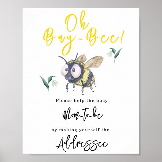 Biene - Mama des Empfängers Poster (Vorne)