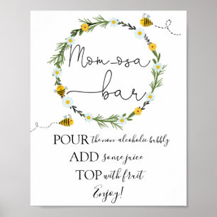 Biene Mama-osa Bar Sign Poster