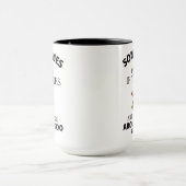 Biene, MANCHMAL FRAGE ICH MICH, OB DIE BIEN DENKEN Tasse (Zentrum)