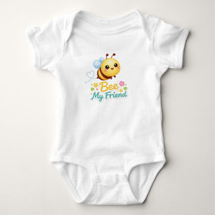Biene Mein Freund Baby-Body – Süße lächelnde Biene Baby Strampler