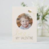 Biene Mein Valentine-Klassenzimmer Valentine Einladung (Stehend Vorderseite)