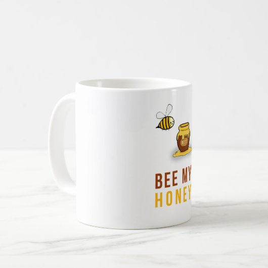 Biene meine Honig-Tasse Kaffeetasse (Vorderseite Links)