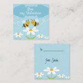 Biene meine Valentine - Niedliche Biene Valentine Mitteilungskarte (Vorne/Hinten)