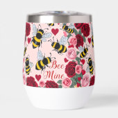 Biene Mine Liebe Buzz Design Stemless Wine Tumbler (Vorderseite)