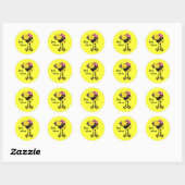 Biene, Mine Sticker (Blatt)