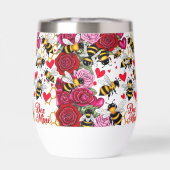 Biene Mine Sweet Honeycomb Stemless Wine Tumbler (Rückseite)