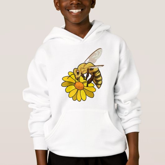Biene mit Blossom Hoodie (Vorderseite)