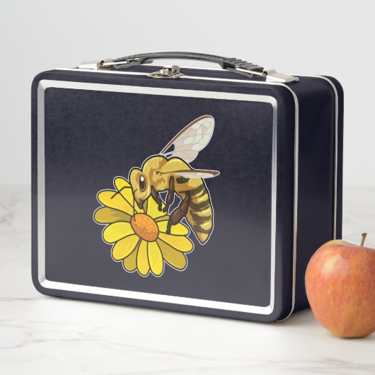 Biene mit Blossom Metall Brotdose (Beispiel)