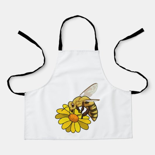 Biene mit Blossom Schürze (Vorderseite)