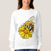 Biene mit Blossom Sweatshirt (Vorderseite)
