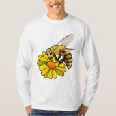 Biene mit Blossom T-Shirt (Vorderseite)