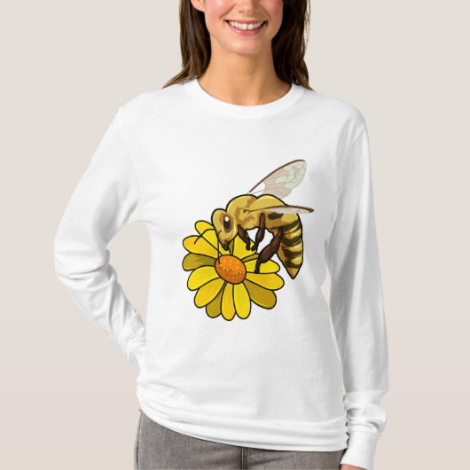 Biene mit Blossom T-Shirt (Vorderseite)
