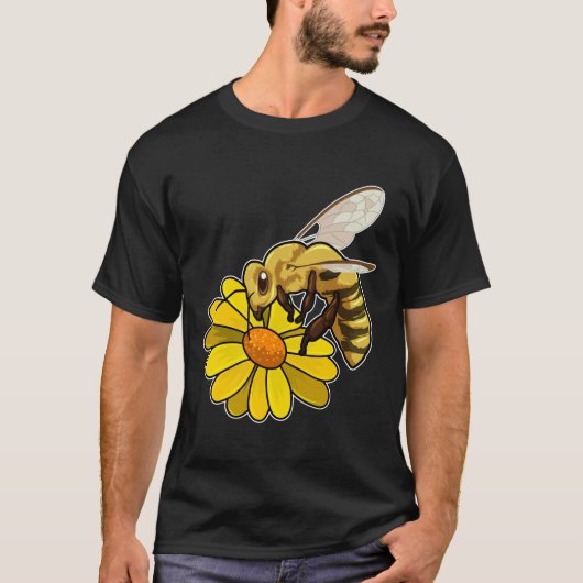 Biene mit Blossom T-Shirt (Vorderseite)